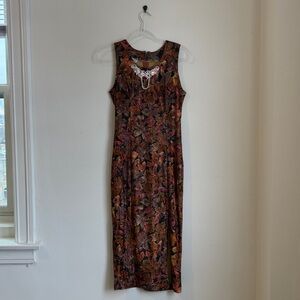 Vintage Prima Velvet Floral Dress